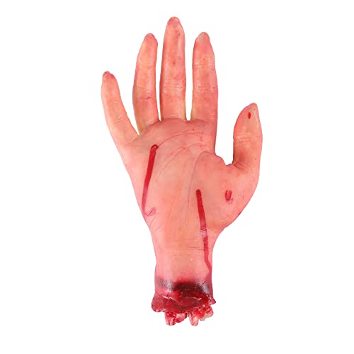 Cookwowe Blutiger Horror, gruselige Requisite, abgetrennte Lebensgröße, Arm-Hand, 22–23 cm von Cookwowe