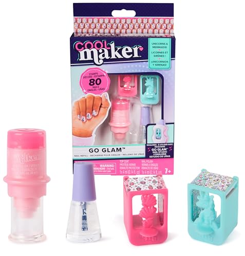 Cool MAKER Go Glam Nagelstudio Nachfüllset - mit 2 Motivkartuschen, je 1 Nagel- & Klarlack, zur Verwendung mit dem Go Glam Nagelstudio, ab 7 Jahren; Nicht kompatibel mit den Go Glam Vorgängermodellen Cool MAKER Go Glam Nagelstudio Nachfüllset - mit 2 Motivkartuschen, je 1 Nagel- & Klarlack, zur Verwendung mit dem Go Glam Nagelstudio, ab 7 Jahren; Nicht kompatibel mit den Go Glam Vorgängermodellen von Cool MAKER