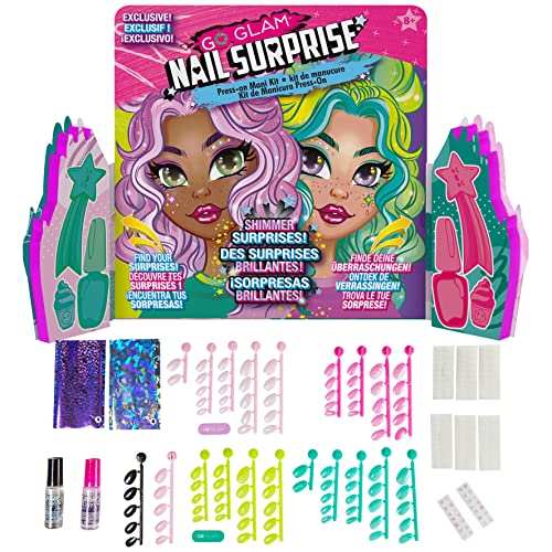 Cool Maker, GO Glam Nail Surprise Shimmer Exclusive Maniküre mit 2 Stilen für Nagelstempel und vieles mehr, Nagelset für Kinder ab 8 Jahren von Cool MAKER