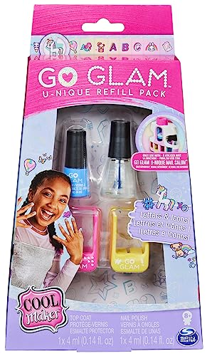 Cool Maker Go Glam Unique Nachfüll Set - zur Verwendung mit dem Go Glam Unique Nagel Salon, Nagellack und Motivkartuschen für Finger- und Fußnägel mit Style, ab 8 Jahren von Cool MAKER