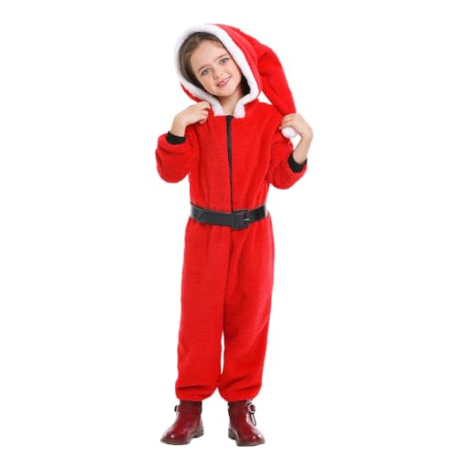 Cool&D Kinder Weihnachtskostüm Weihnachtsmann Kostüm Mädchen Overall Weihnachten Cosplay Kostüm Outfit Cool&D Kinder Weihnachtskostüm Weihnachtsmann Kostüm Mädchen Overall Weihnachten Cosplay Kostüm Outfit von Cool&D