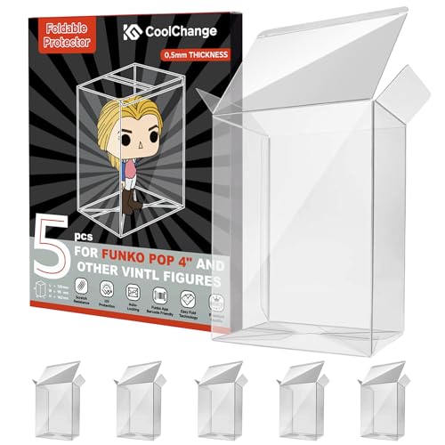 CoolChange 0.5mm Schutzhülle kompatibel mit Funko POP! | Protector Case für POP 4" Verpackung | Figuren Protektor | 5 STK. von CoolChange