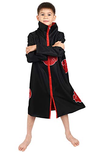 CoolChange Akatsuki Mantel für Kinder | Itachi Cosplay Kostüm | Größe: 130 von CoolChange