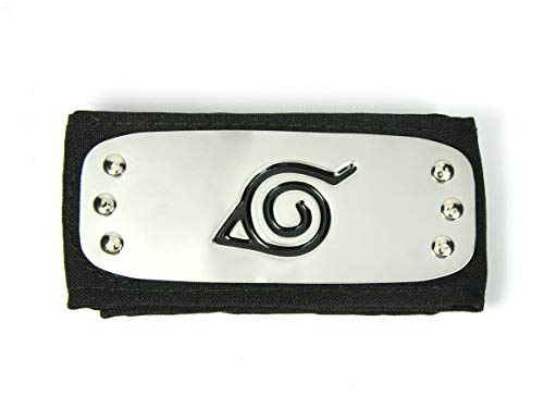 CoolChange Anime manga Stirnband für Shinobi Kostüm mit Konohagakure Wappen aus Metall, Schwarz CoolChange Anime manga Stirnband für Shinobi Kostüm mit Konohagakure Wappen aus Metall, Schwarz von CoolChange
