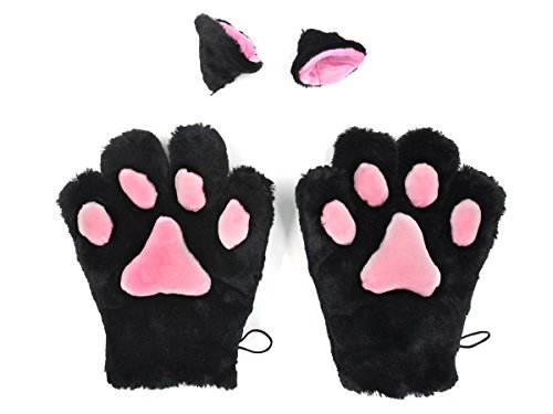 CoolChange Cat Cosplay Set bestehend aus 2 Katzenpfoten und 2 Katzenohren von CoolChange