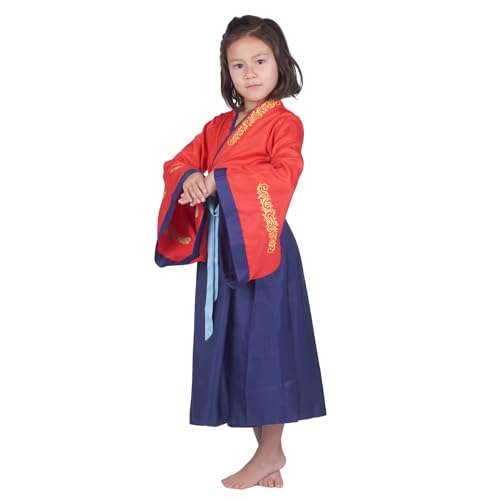 CoolChange Chinesisches Hanfu Kleid | Kinder Kostüm für Mulan Fans | Größe: 120 von CoolChange