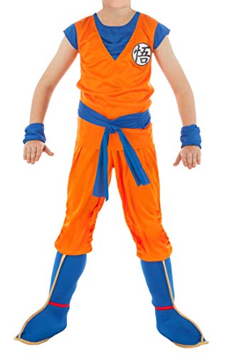 CoolChange Dragon Ball Kinderkostüm von Son Goku | Kostüm mit Überschuhen | Größe: 140 von CoolChange