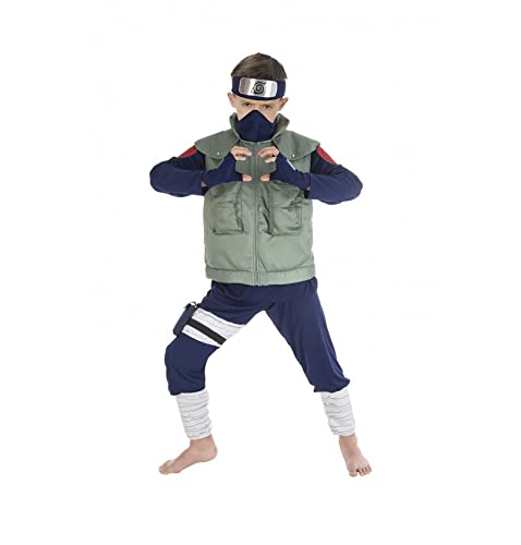 CoolChange Kakashi Hatake Kinder Kostüm aus Naruto Shippuden | Inkl. Stirnband, Weste & Maske | Kinder Größe: 128 von CoolChange