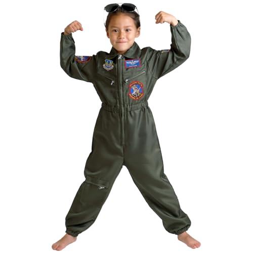 CoolChange Kinder Fliegerkombi für kleine Piloten | Kampfpiloten Overall Kinderkostüm | Größe: 130 CoolChange Kinder Fliegerkombi für kleine Piloten | Kampfpiloten Overall Kinderkostüm | Größe: 130 von CoolChange