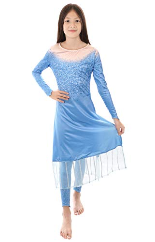 CoolChange Kinder Kleid der Eiskönigin Elsa I Kinderkostüm für Frozen 2 Fans I Größe: 120 von CoolChange
