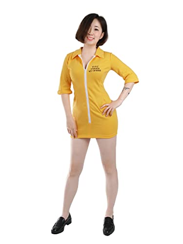 CoolChange Sexy Gefangene Damen Kostüm I Sträflings Kleid für Junggesellinnenabschied I Orange | Größe: M von CoolChange