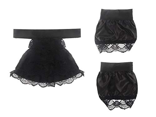CoolChange Spitzen Manschetten und Jabot Kragen für Barock/Steampunk Verkleidung | Schwarz CoolChange Spitzen Manschetten und Jabot Kragen für Barock/Steampunk Verkleidung | Schwarz von CoolChange