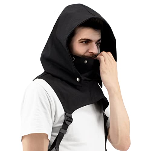 Cosplay Kapuzen | Sturmmaske mit Schultergurten & Maske | Sturmhaube für LARP & Gothic Kostüm | Kapuzen Assassinen Verkleidung Cosplay Kapuzen | Sturmmaske mit Schultergurten & Maske | Sturmhaube für LARP & Gothic Kostüm | Kapuzen Assassinen Verkleidung von CoolChange