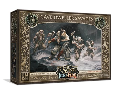 CoolMiniOrNot CMNSIF408 Song of Ice and Fire Miniaturspiel: Free Folk Cave Dweller Savages Expansion, gemischte Farben von CMON