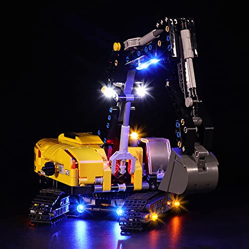 LED Licht Kit für Lego 42121 Technic Schwerlastbagger, COOLDAC USB Anschluss Beleuchtungsset Kompatibel mit Lego 42121 (Nur Lampen, keine Lego Modelle) von cooldac