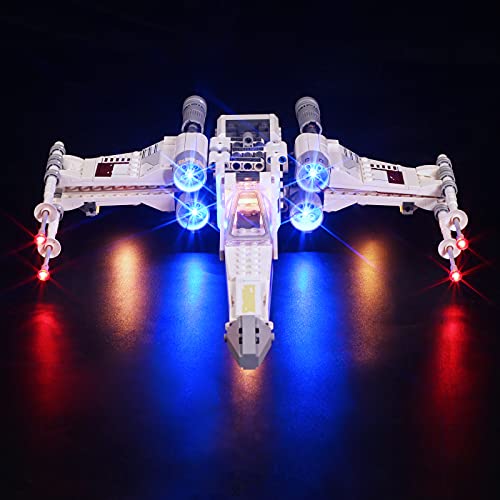 cooldac LED-Beleuchtungsset für Lego 75301 Star Wars Luke Skywalkers X-Wing Fighter, USB-Verbindungsbeleuchtungsset, kompatibel mit Lego 75301 (nur Lichter, Keine Lego-Modelle) von cooldac