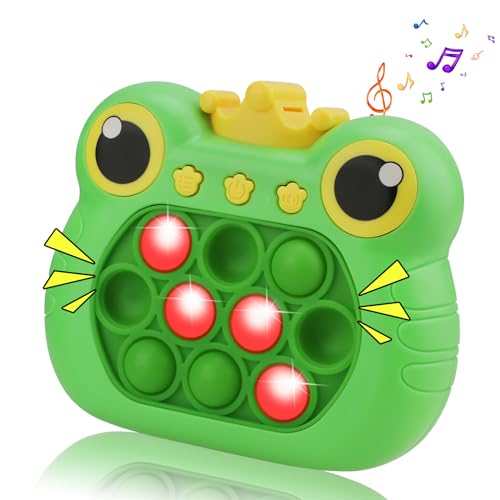 Coolden Pop it Fidget Toys Quick Push Spiel Pop It Elektronisches Sensorspiel Spiel Dekompressions Puzzle-Spielmaschine Game Controller Bubble Sensory Fidget Toy für Kinder Erwachsene Grün von Coolden