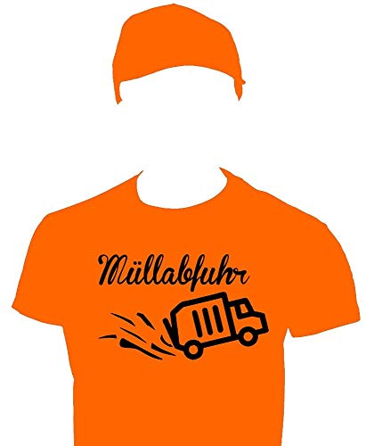 Coole-Fun-T-Shirts Müllabfuhr Müllmann Kostüm Müllwagenfahrer Set T-Shirt Cap Orange Gr.4XL Coole-Fun-T-Shirts Müllabfuhr Müllmann Kostüm Müllwagenfahrer Set T-Shirt Cap Orange Gr.4XL von Coole-Fun-T-Shirts