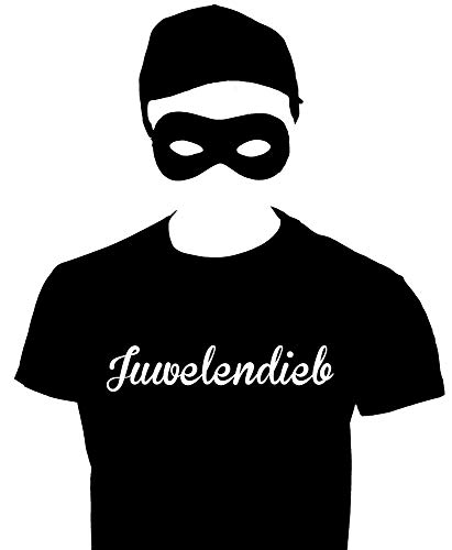 JUWELENDIEB Dieb Kostüm Einbrecher Set Maske T-Shirt Cap schwarz Gr.XL JUWELENDIEB Dieb Kostüm Einbrecher Set Maske T-Shirt Cap schwarz Gr.XL von Coole-Fun-T-Shirts