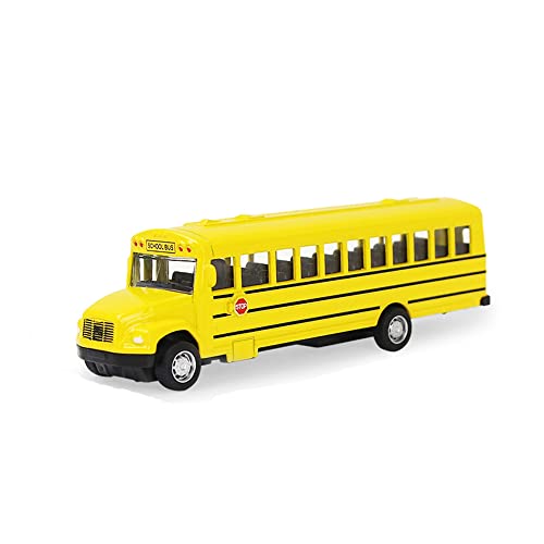 Coolplay Mini Spielzeug Auto Simulation Legierung Puck Zurück Schulbus für Kinder, Druckguss Vechile Modell Pädagogisches Spielzeug für Jungen und Mädchen von Coolplay