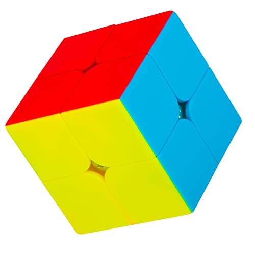Coolzon Zauberwürfel 2x2x2 Speed Cube, Stickerless 2x2 Magic Puzzle Cube Zauber Würfel für Kinder und Erwachsene von Coolzon