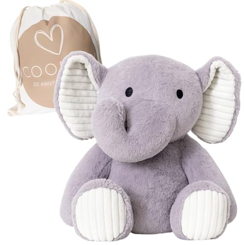 Coopley - Beschwerungskuscheltier 2 Kg - Schweres Plüschtier - Ollie Elefant - Weighted Stuffed Animal - Sensorisches Spielzeug - Für Kinder Und Erwachsene - Mit Canvas Aufbewahrungstasche Coopley - Beschwerungskuscheltier 2 Kg - Schweres Plüschtier - Ollie Elefant - Weighted Stuffed Animal - Sensorisches Spielzeug - Für Kinder Und Erwachsene - Mit Canvas Aufbewahrungstasche von Coopley