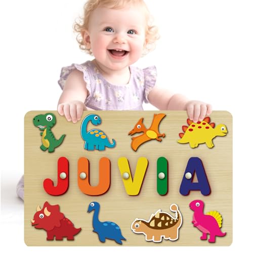 Benutzerdefinierte Namenspuzzles für Kleinkinder 1-3 - Namenspuzzle für Kinder, personalisiertes Holztierpuzzle, Babygeschenke, Babyparty, Weihnachten, Newbaby-Geschenk, Geschenke für 1 2 3 Jahre alt Benutzerdefinierte Namenspuzzles für Kleinkinder 1-3 - Namenspuzzle für Kinder, personalisiertes Holztierpuzzle, Babygeschenke, Babyparty, Weihnachten, Newbaby-Geschenk, Geschenke für 1 2 3 Jahre alt von Coosttoom