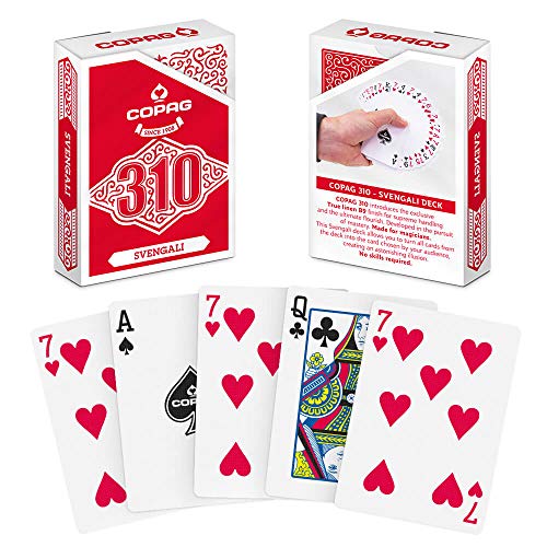 Copag 310 - Svengali Deck, Trickkarten mit True Linen B9 Finish, 63 x 88 mm von Copag