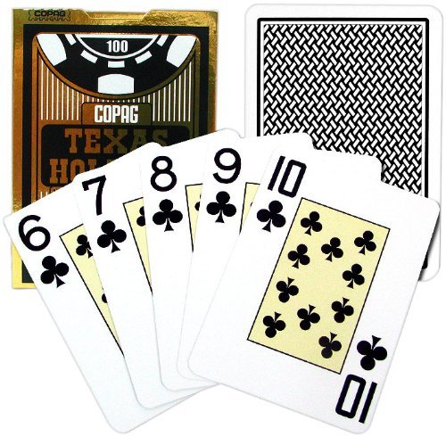 Copag Poker Size Jumbo Index Texas Holdem Playing Cards (Single Black Deck) by Copag von Copag