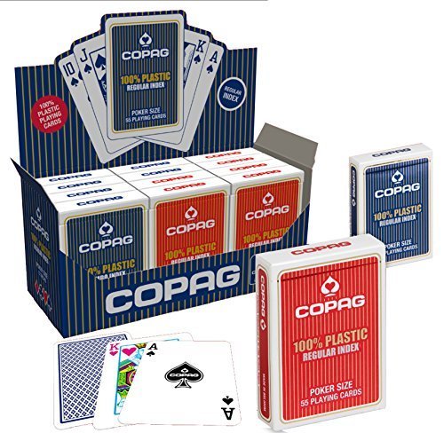Copag Poker-Spielkarten, Doppeldeck blau & rot, in Box by Copag von Copag