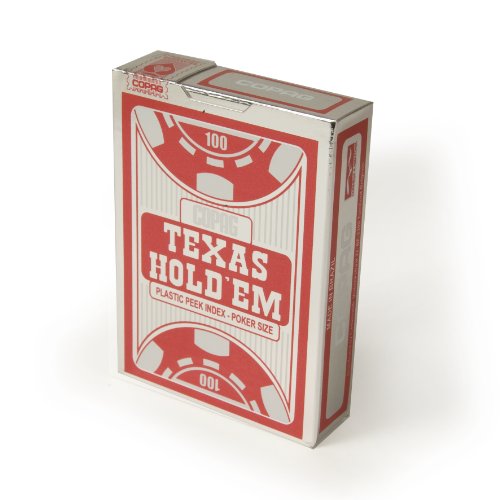 Texas Hold' Em Silver 100% Plastic (Red) von Copag