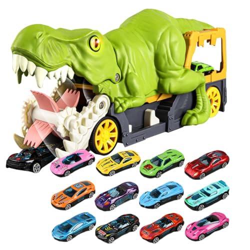 Copangle Dinosaurier verschlingender Transporter, Dinosaurier-Lagerwagen-Spielzeug, Dino-Transporter-Schlepper-Spielzeug mit Ton und Licht, Transporter Hauler Kleinkindspielzeug, von Copangle