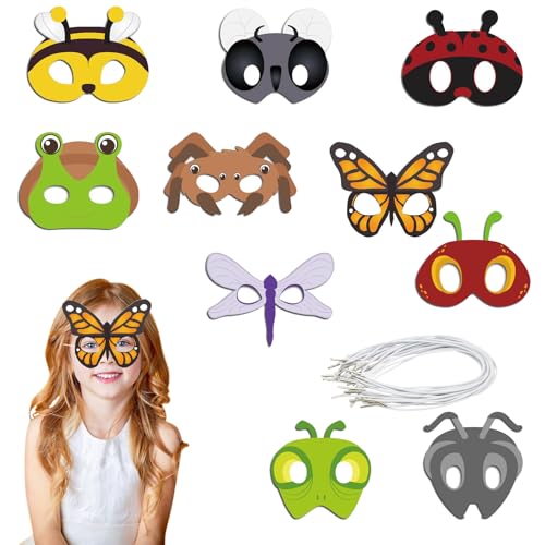 10/16 Stück Tiermasken, Gesichtsmasken für Kinder, Dschungeltiere, Maske mit Paw Patrol, lustige Maske für Uni, Dschungel-Safari-Thema, Geburtstag, Verkleidung, Partyzubehör (Tiere) von Copbopwn