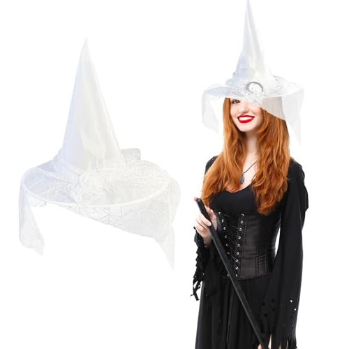 Copbopwn Hexenhut Erwachsene Halloween Hexenhut Zauberer-Hut Hexenhut mit Schleier Hexen Hüte Hexen Kostüm Frauen Hexe Zubehör Halloween Kostüm Cosplay Party Verkleiden Requisiten Copbopwn Hexenhut Erwachsene Halloween Hexenhut Zauberer-Hut Hexenhut mit Schleier Hexen Hüte Hexen Kostüm Frauen Hexe Zubehör Halloween Kostüm Cosplay Party Verkleiden Requisiten von Copbopwn