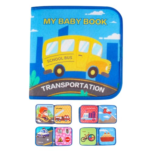 Copbopwn Quiet Book Busy Board Montessori Spielzeug ab 2 Jahre, Montessori Busy Board Activity Board Lernspielzeug ab 1 2 Jahre, Transportieren Tiere Busy Book Für Jungen Und Mädchen (Transportieren) von Copbopwn