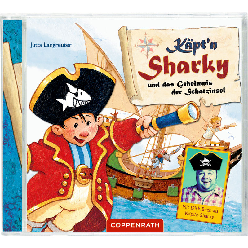 Käpt'n Sharky und das Geheimnis der Schatzinsel,Audio-CD von Coppenrath, Münster