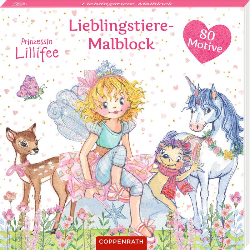 Lieblingstiere-Malblock (Prinzessin Lillifee) von Coppenrath, Münster