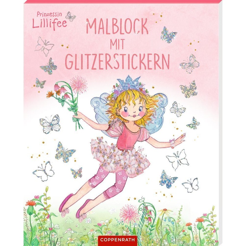 Malblock mit Glitzerstickern (Prinzessin Lillifee) von Coppenrath, Münster