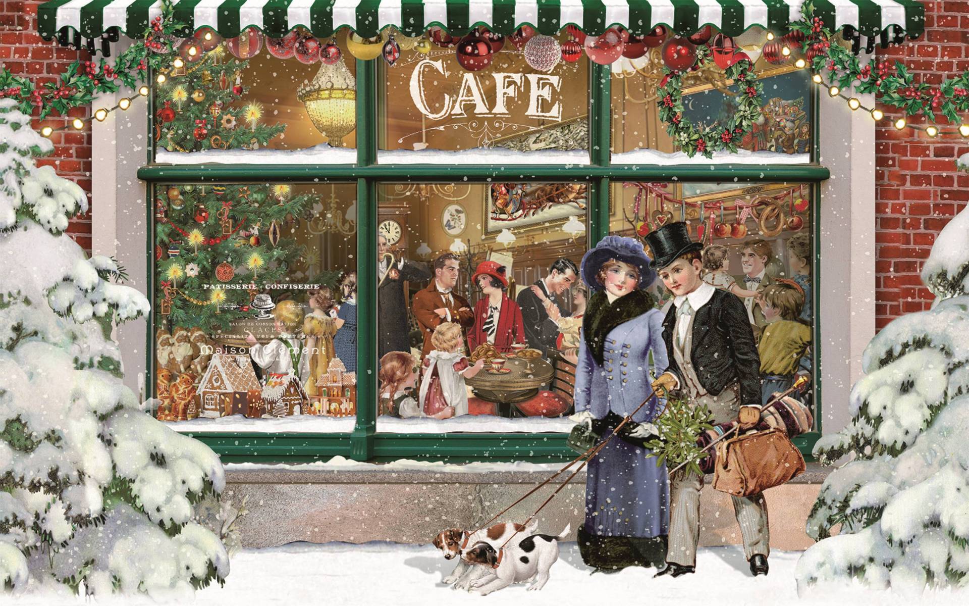 Coppenrath Spiegelburg Mini-Puzzle - Festliche Weihnachten - Das Café 54 Teile Puzzle Coppenrath-Spiegelburg-22873-3 von Coppenrath Spiegelburg