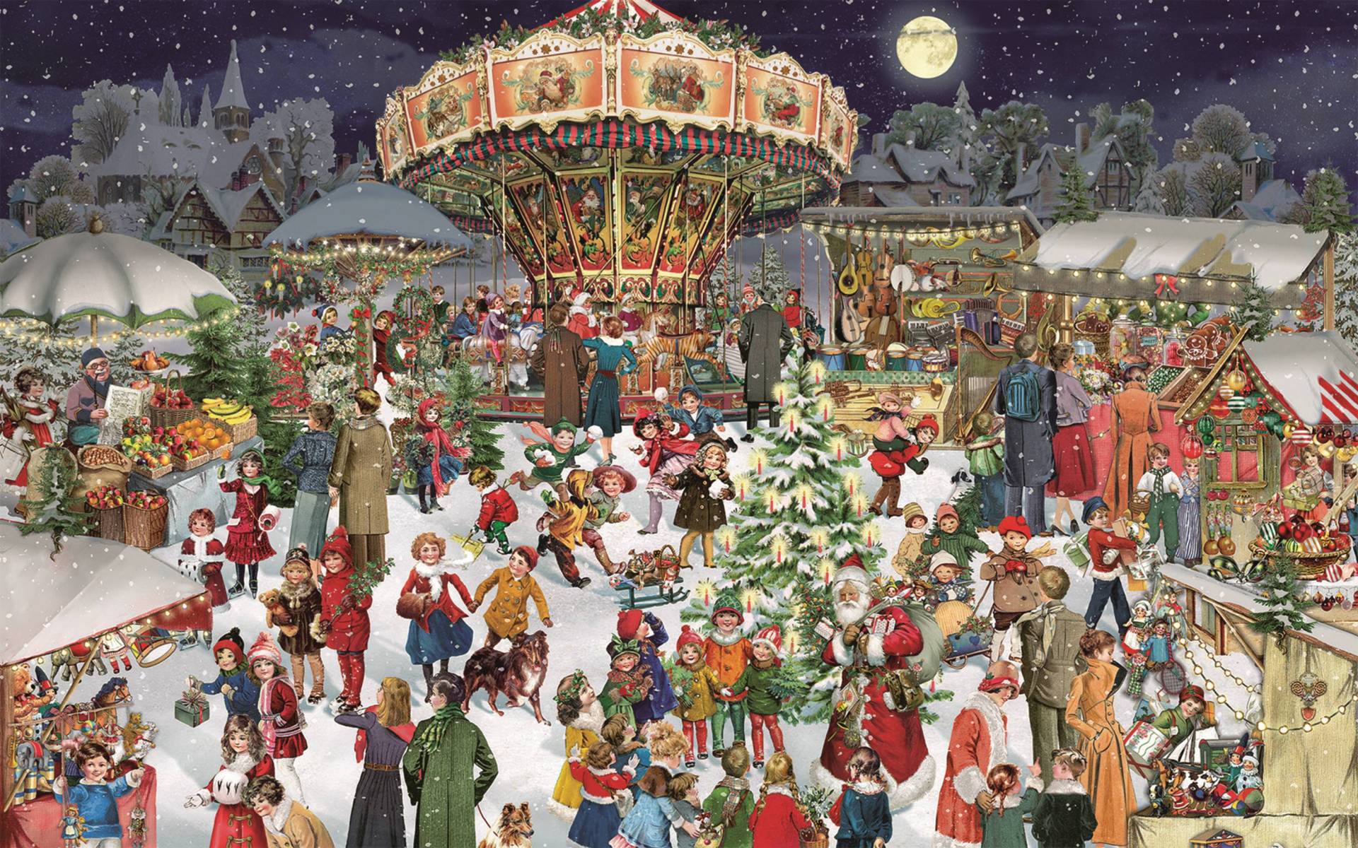 Coppenrath Spiegelburg Mini-Puzzle - Festliche Weihnachten - Der Jahrmarkt 54 Teile Puzzle Coppenrath-Spiegelburg-22873-4 von Coppenrath Spiegelburg