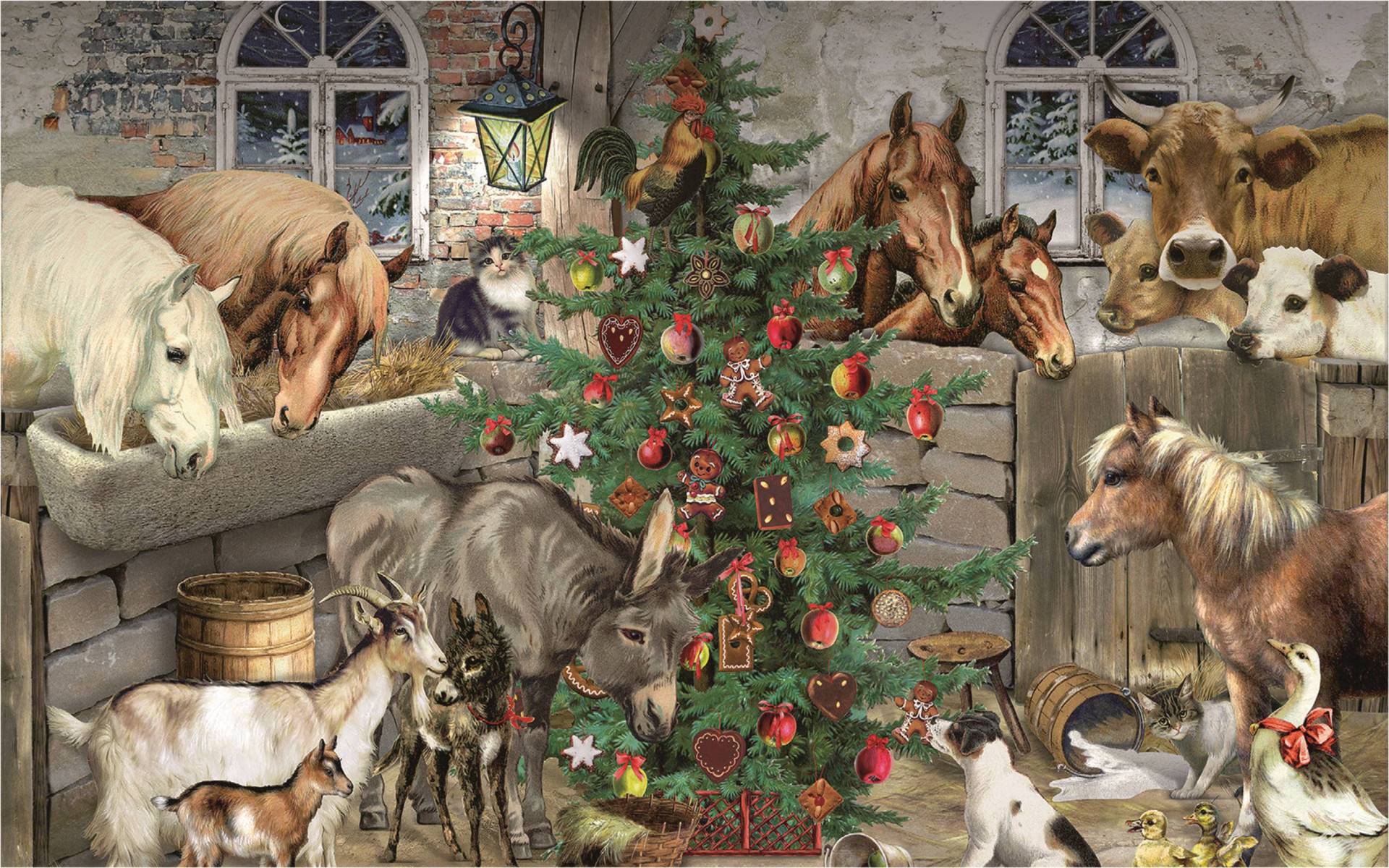 Coppenrath Spiegelburg Mini-Puzzle - Festliche Weihnachten - Die Scheune 54 Teile Puzzle Coppenrath-Spiegelburg-22873 von Coppenrath Spiegelburg