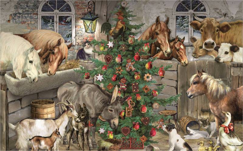 Coppenrath Spiegelburg Mini-Puzzle - Festliche Weihnachten - Die Scheune 54 Teile Puzzle Coppenrath-Spiegelburg-22873 von Coppenrath Spiegelburg