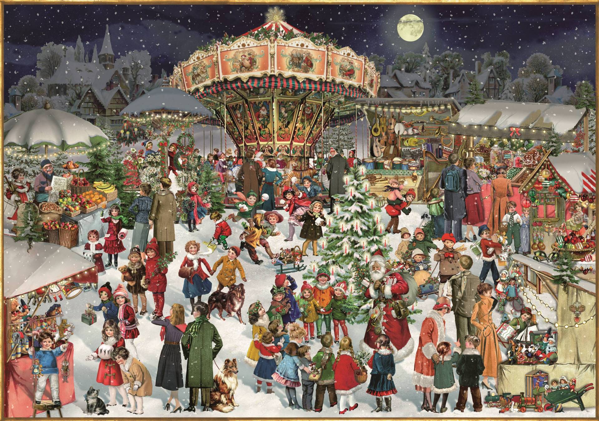 Coppenrath Spiegelburg Nostalgischer Weihnachtsmarkt 1000 Teile Puzzle Coppenrath-Spiegelburg-97026 von Coppenrath Spiegelburg