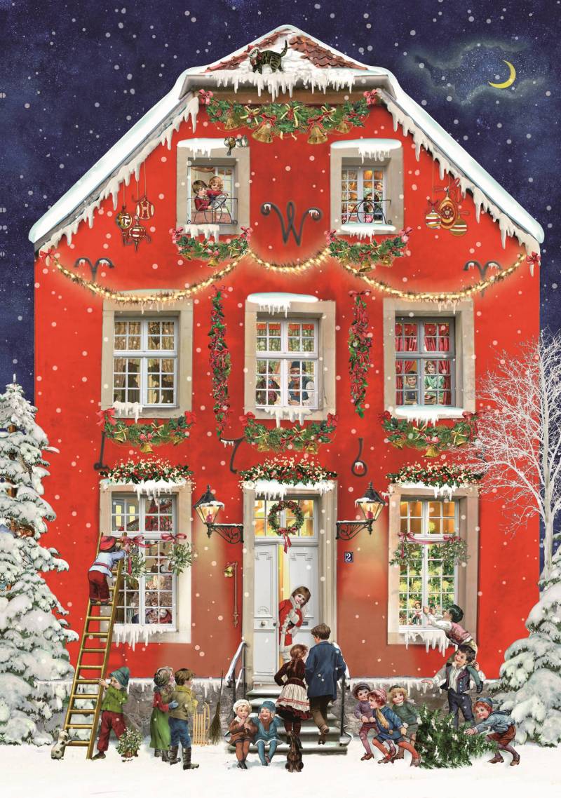 Coppenrath Spiegelburg Weihnachten im Roten Haus 1000 Teile Puzzle Coppenrath-Spiegelburg-97029 von Coppenrath Spiegelburg