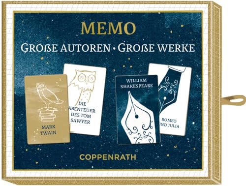 Schachtelspiel - BücherLiebe - Große Autoren-Große Werke: Memo-Spiel von COPPENRATH, MÜNSTER