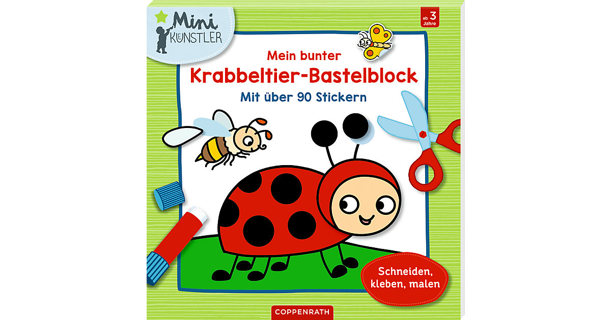 Buch - Mein bunter Krabbeltier-Bastelblock Buch - Mein bunter Krabbeltier-Bastelblock von Coppenrath Verlag