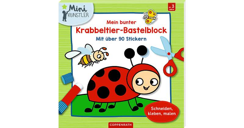 Buch - Mein bunter Krabbeltier-Bastelblock von Coppenrath Verlag