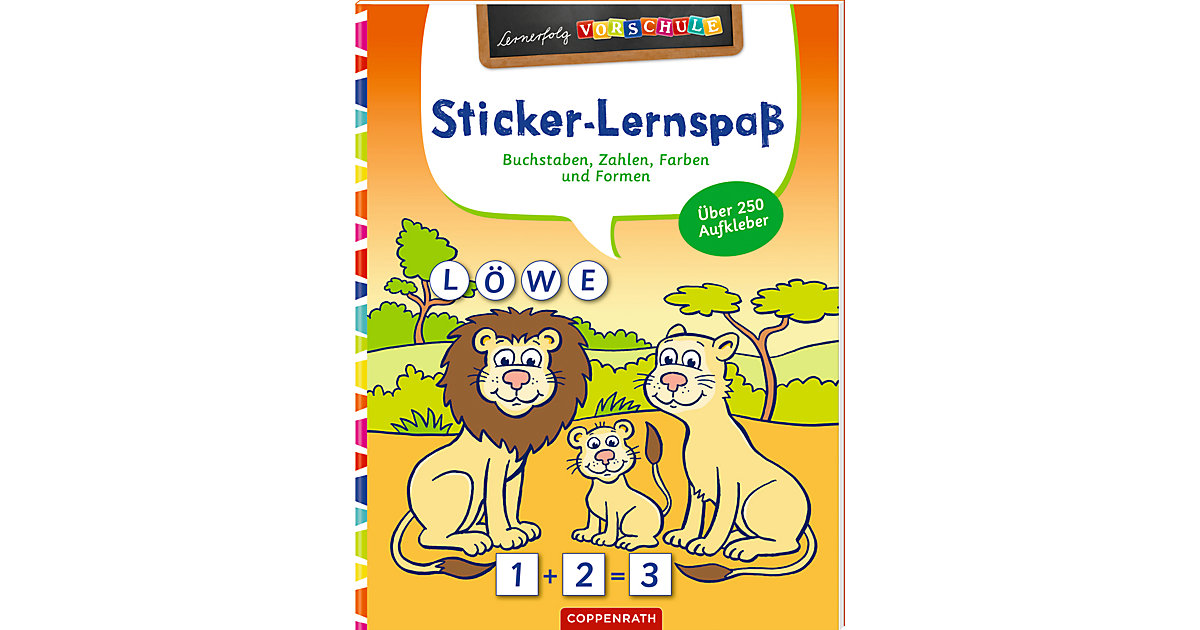 Buch - Sticker-Lernspaß (Wilde Tiere) von Coppenrath Verlag