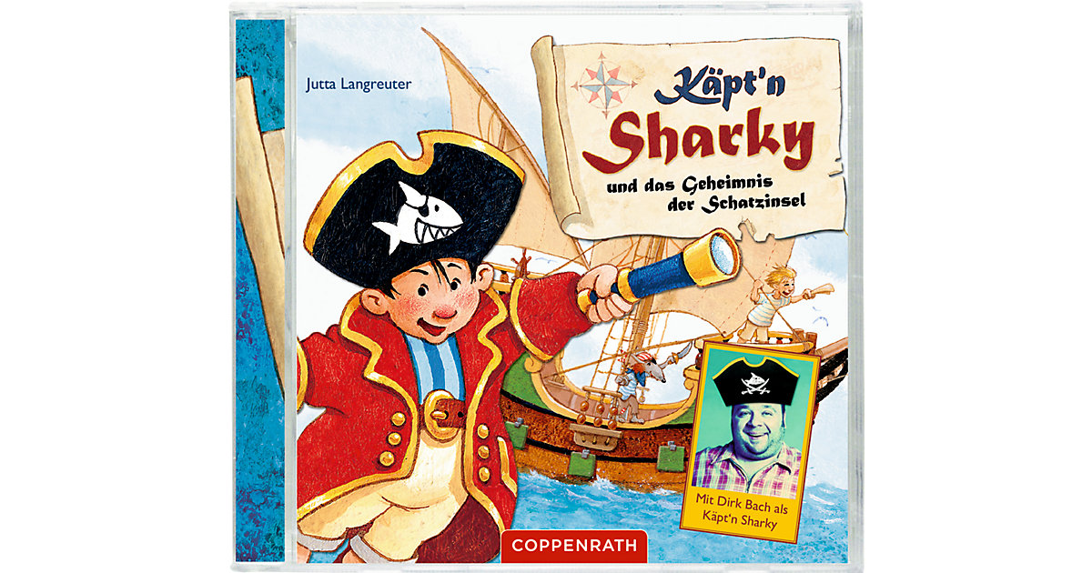 CD Käpt'n Sharky - Und das Geheimnis der Schatzinsel Hörbuch von Coppenrath Verlag
