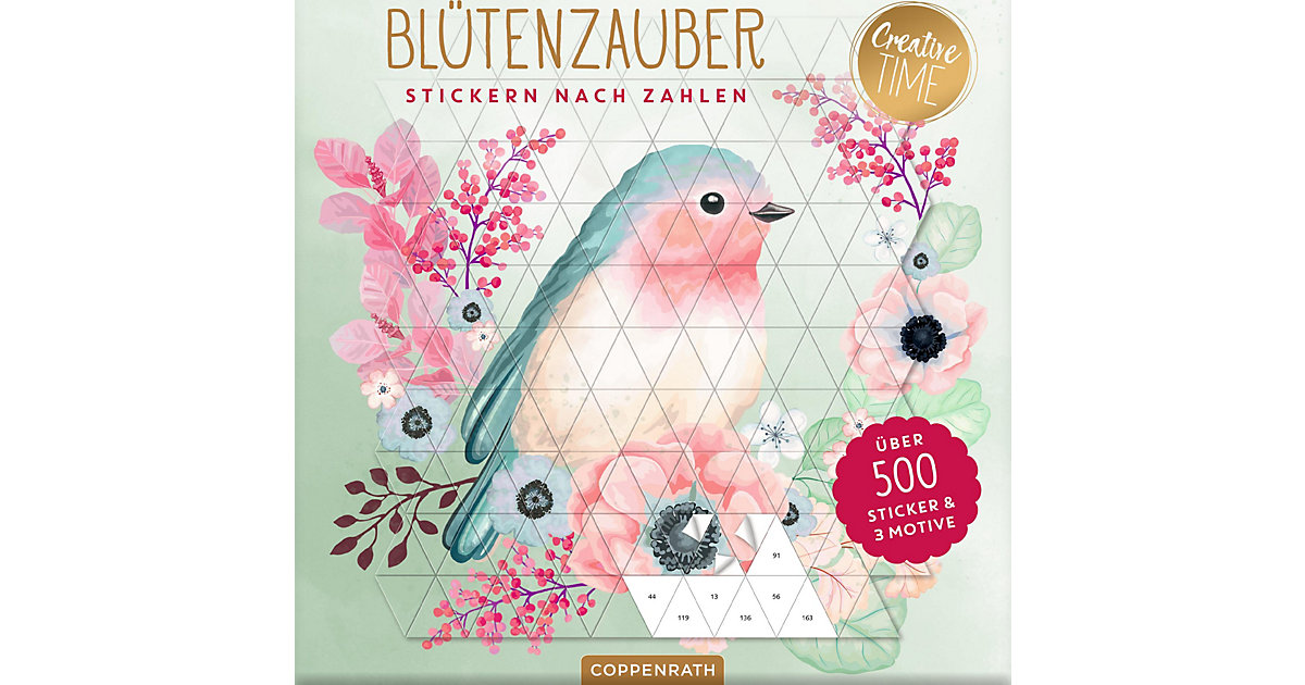 Stickern nach Zahlen Blüten-Zauber grün Stickern nach Zahlen Blüten-Zauber grün von Coppenrath Verlag
